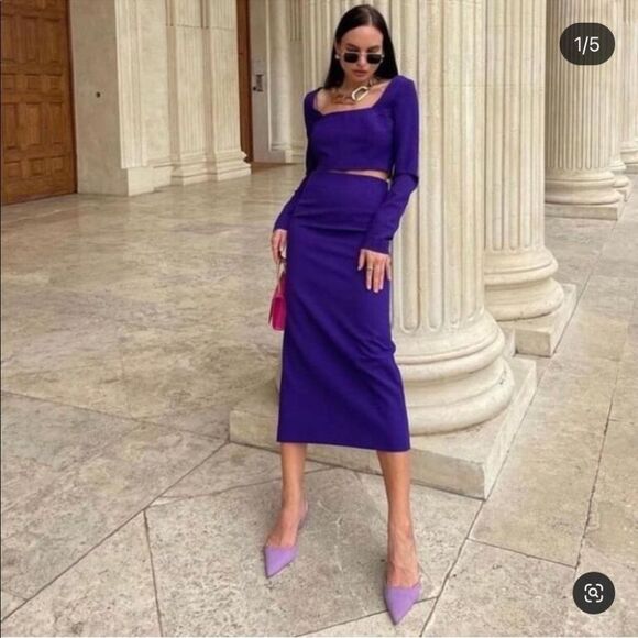 ZARA SLINGBACK KITTEN-HEEL SHOES - Picture 5 of 13